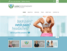 Tablet Screenshot of laraphysiotherapy.com